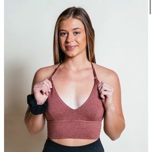 The Bare Bralette color: rosewood